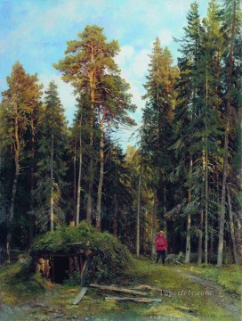 Tarde 1892 paisaje clásico bosque Ivan Ivanovich Pinturas al óleo